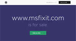 Desktop Screenshot of msfixit.com